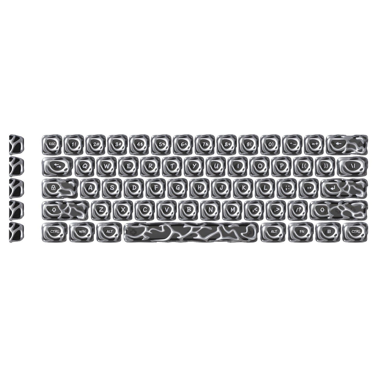 XVX Venom Themed Liquid Metallic ABS+PC Keycap Set